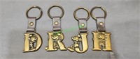 Disney Mickey Mouse Initial "R" D"J"H" Keychains