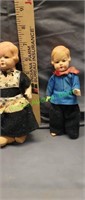 Vintage Dutch Dolls Boy & Girl