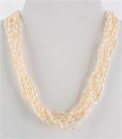 Jewelry 18kt Yellow Gold Freshwater Pearl Necklace