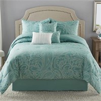 Paisley Jacquard 7-Piece Bedding Comforter Set