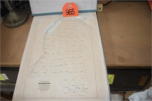 Mississippi County outline maps