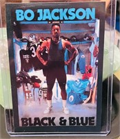 1990 Promo - Bo Jackson - Black & Blue Card