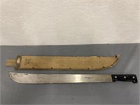 Military Machete & Sheath Sheffield England