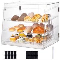 3 Tray Commercial Countertop Bakery Display Case