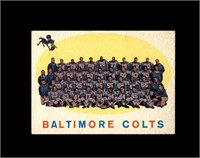 1959 Topps #17 Baltimore Colts EX to EX-MT+