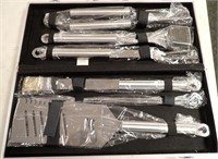 SS BBQ TOOL SET IN CASE - NEW