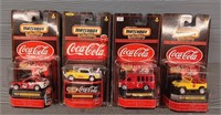 (4) Coca Cola Matchbox Cars