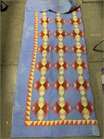 Geometric Patchwork Quilt (~80x70in)