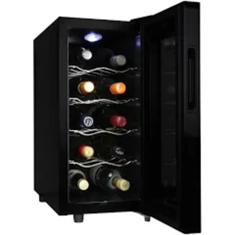 Koolatron 10 Bottle Wine Cooler, Black,