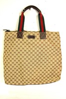 Gucci Beige/Brown Tote Shoulder Bag