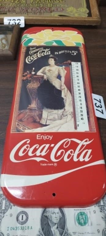 1981 DRINK ENJOY COCA COLA THERMOMETER