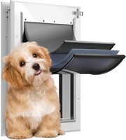Aluminum Medium Dog Door for Dogs Up to 40LBS