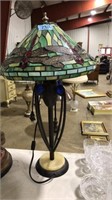 TIFFANY STYLE DRAGON FLY TABLE LAMP
