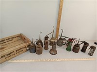Mid-Continent bottlers, Inc wood box & oiler cans