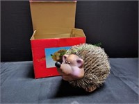 5" Hedgehog Penny Bank w/ Stopper