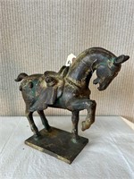 Chinese Tang Bronze Style Metal Horse