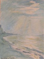 Unclearly Signed 12x9 WC Lake Michigan Shoreline