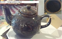vintage pottery teapot