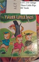 vintage Three Little Pigs hb book