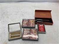 KEEBLER PLAYING CARDS  SOL MELID PEN SET    ABACUS