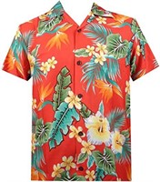 Alvish Hawaiian Shirts Mens Beach Aloha Casual