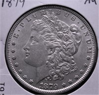 1879 MORGAN DOLLAR AU