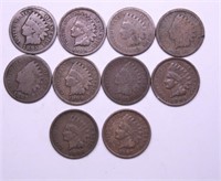 10 INDIAN HEAD CENTS