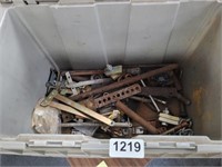 TOTE OF TOOLS AND HARDWARE