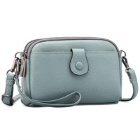 C212  Sendefn Crossbody Bag Small Leather, Top Zip