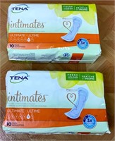 2 Packs of 10 Personal Hygiene Pads