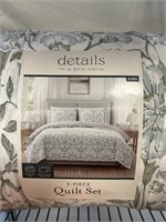 Details by Becky Owens 3 pc quilt set K