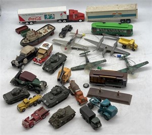 (S) Various Toy Vehicles Including a Coca-Cola