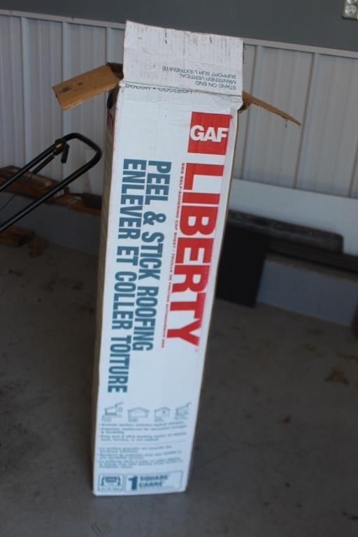 Liberty peel & stick roofing, box almost full