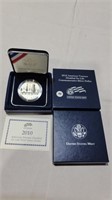 2010 U.S disabled veterans silver proof dollar