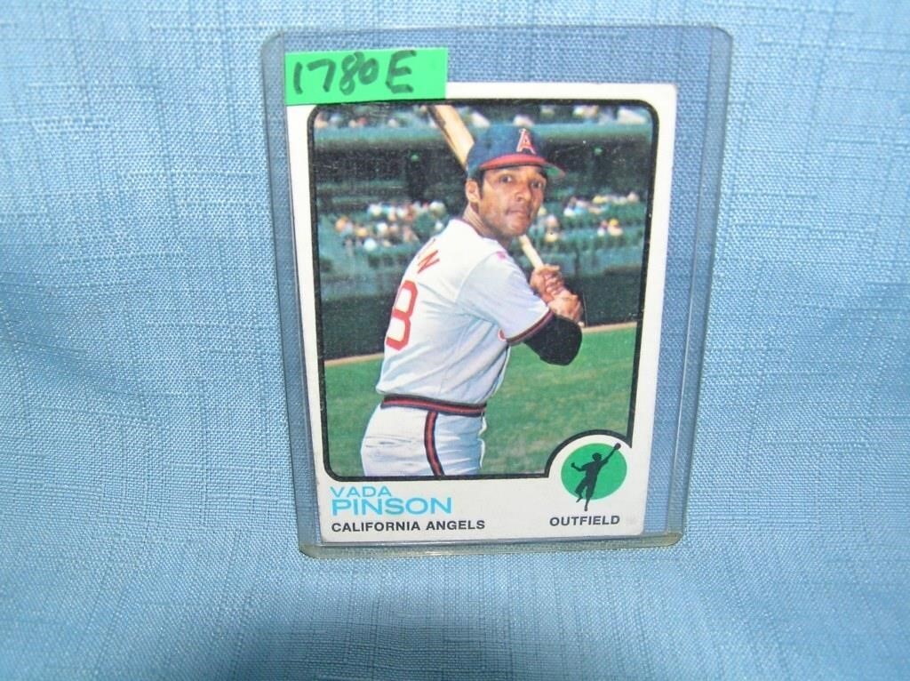 Vada Pinson 1973 Topps baseball card