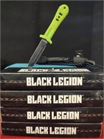 (4) Black Legion Green Handle Dagger Knives w/