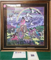 350 - ZU MING HO FRAMED ART W/ COA (X25)