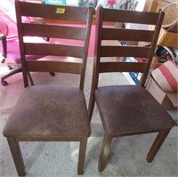 2 padded chairs