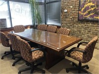 Executive Conference table w/ 8 chairs