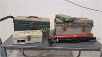 Tool Boxes with Contents and 2 Air Pumps