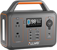 ALLWEI 300W Power Station  Solar Generator