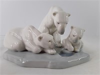 Lladro Polar Bear Family