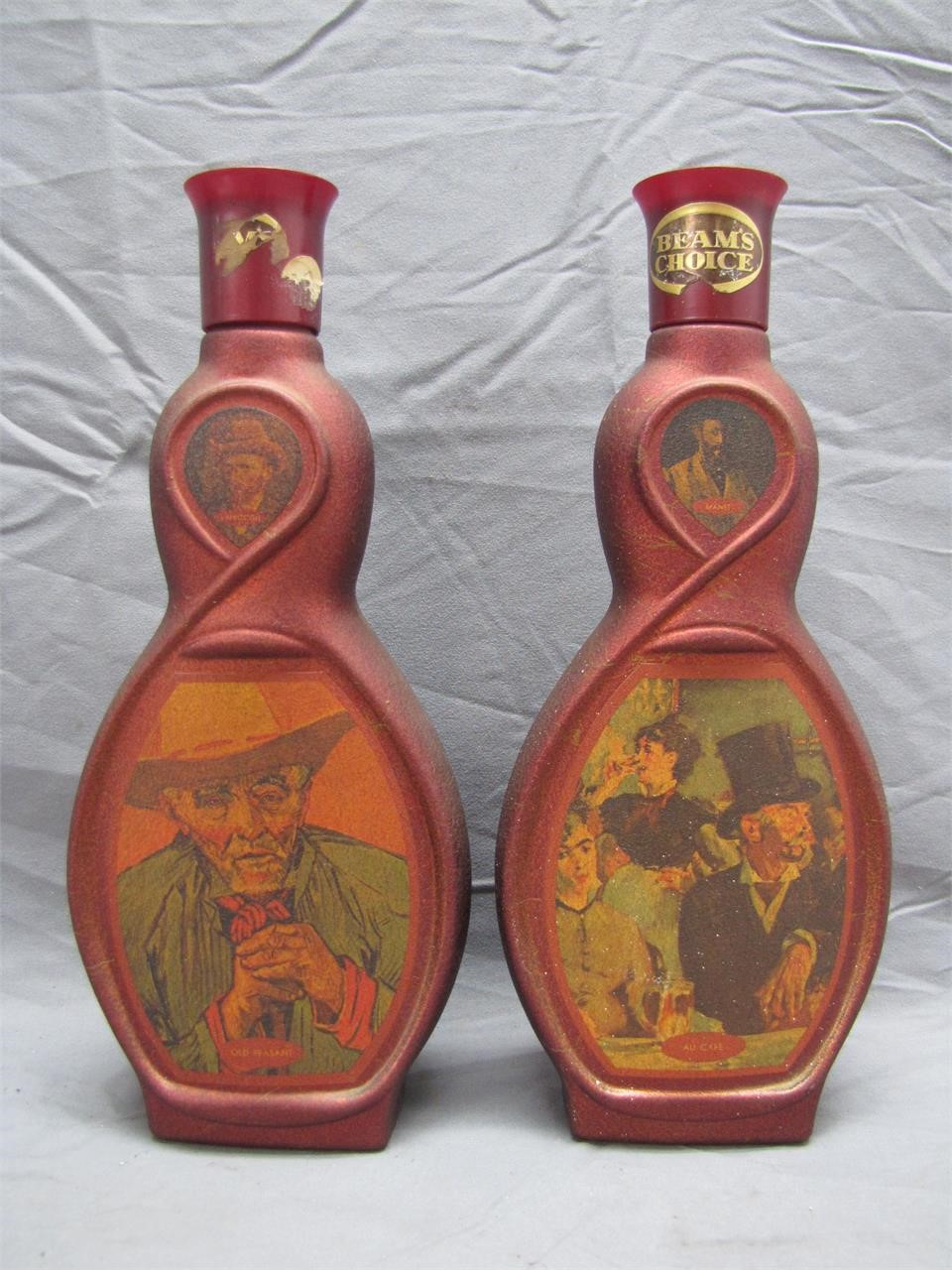 Pair Of Vintage Beams Choice Bourbon Whiskey