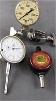 Assorted Pressure Gauges & Condenser Lot