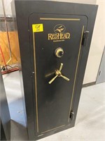 RED HEAD 5FT TALL GUN SAFE - CURRENTLY LOCKED NO