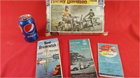 Harley Davidson Motorcycle Model Kit & Extras