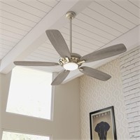 $180  Minka Fan Baskinville Pewter 52-in LED