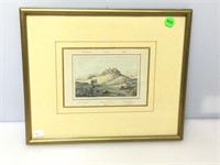Antique Hand Colored Engraving Dated 1835.