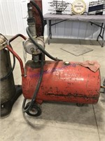 Portable gas tank w/ pump