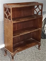 Chippendale style Mahogany bookstand clawfeet .